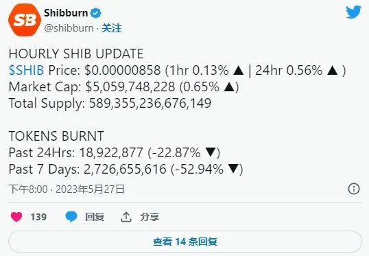 提供上述 SHIB 销毁统计数据的同一数据来源在 1 月 1 日分享称,在过去一年中,SHIB 团队和社区已成功从流通中清除了数量惊人的 meme 币。这一惊人的数量包括 44,623,604,014_提供上述 SHIB 销毁统计数据的同一数据来源在 1 月 1 日分享称,在过去一年中,SHIB 团队和社区已成功从流通中清除了数量惊人的 meme 币。这一惊人的数量包括 44,623,604,014_提供上述 SHIB 销毁统计数据的同一数据来源在 1 月 1 日分享称,在过去一年中,SHIB 团队和社区已成功从流通中清除了数量惊人的 meme 币。这一惊人的数量包括 44,623,604,014